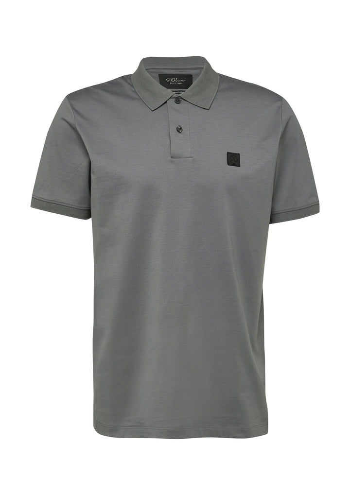 Polo-Shirt, GREY/BLACK 9839 Bild 2