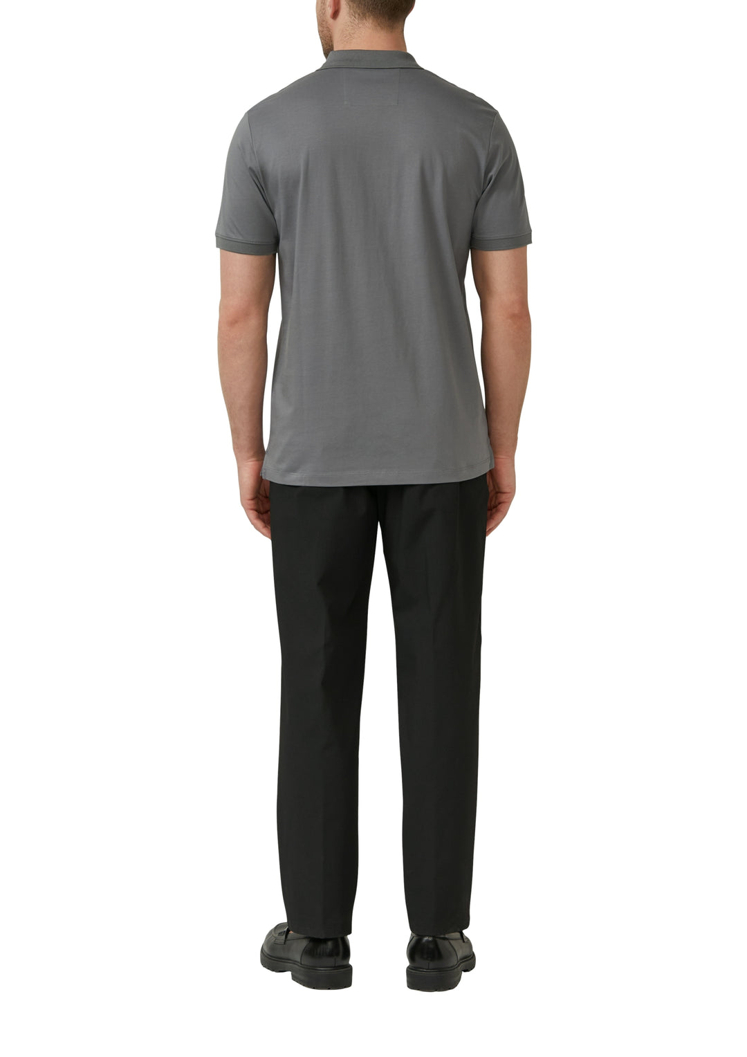 Polo-Shirt, GREY/BLACK 9839 Bild 4