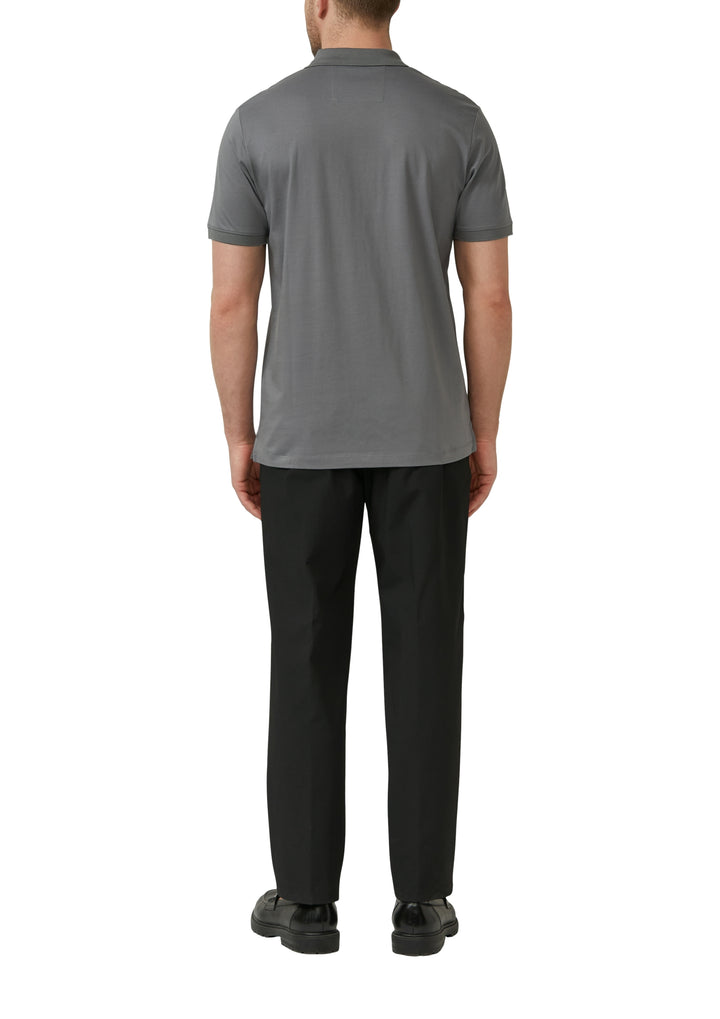Polo-Shirt, GREY/BLACK 9839 Bild 4