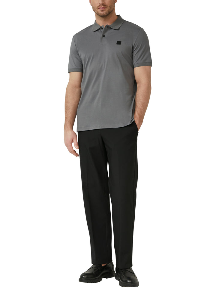 Polo-Shirt, GREY/BLACK 9839 Bild 5
