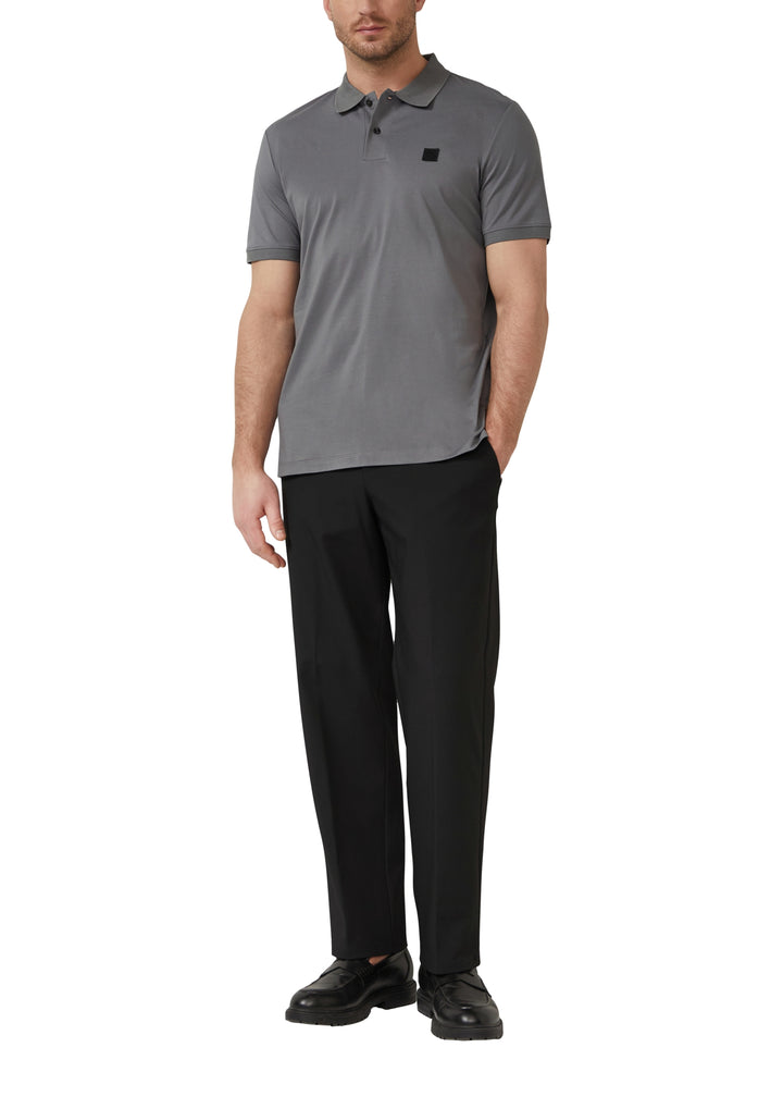 Polo-Shirt, GREY/BLACK 9839 Bild 5