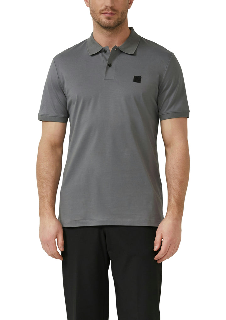 Polo-Shirt, GREY/BLACK 9839 Bild 6