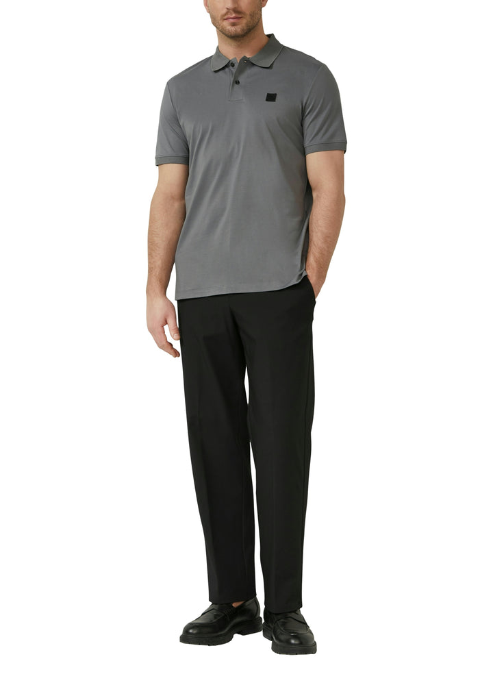 Polo-Shirt, GREY/BLACK 9839 Bild 8