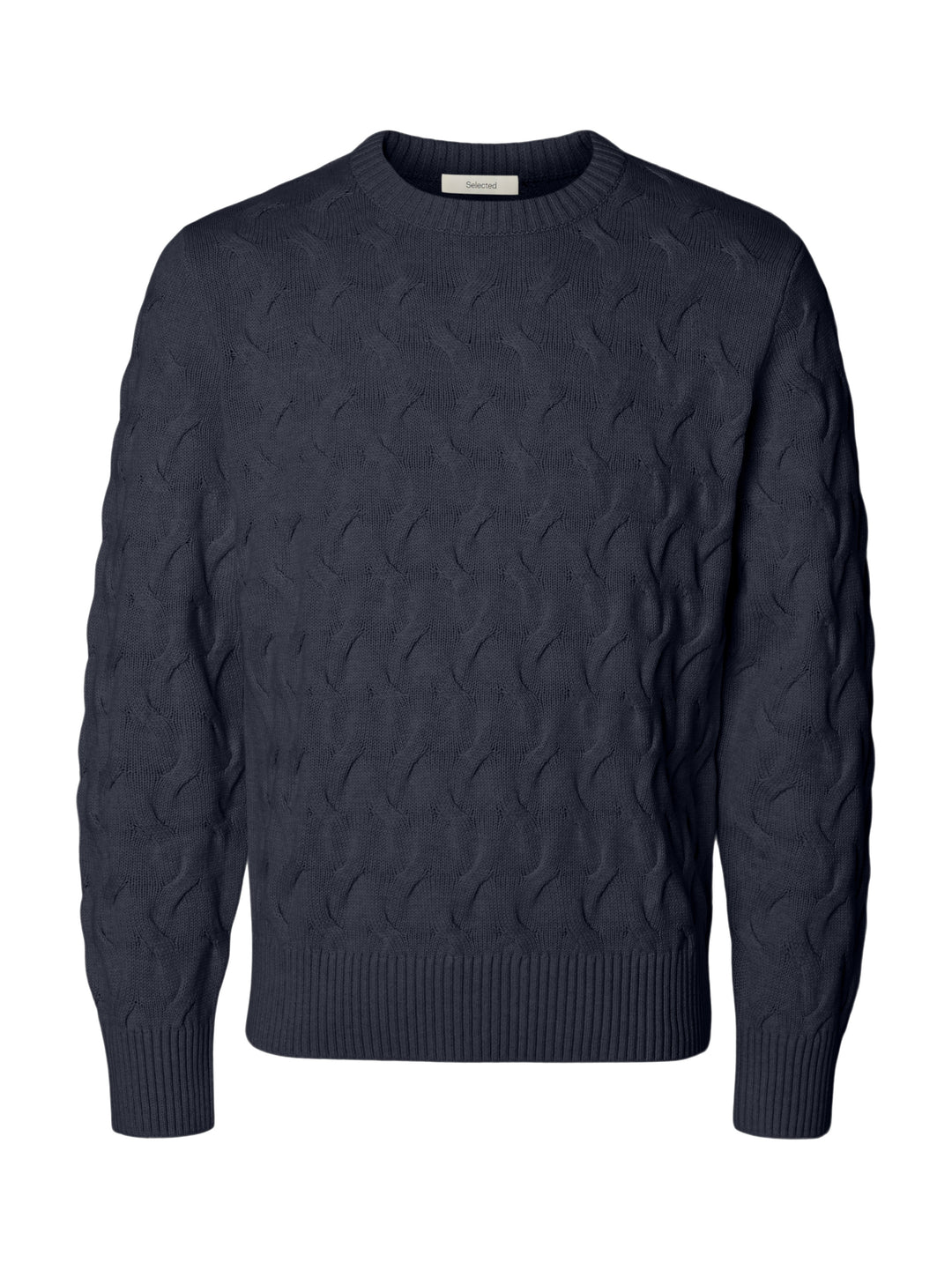 SLMCARLOS LS CABLE CREW NECK NOOS, Sky Captain 186839 Bild 1