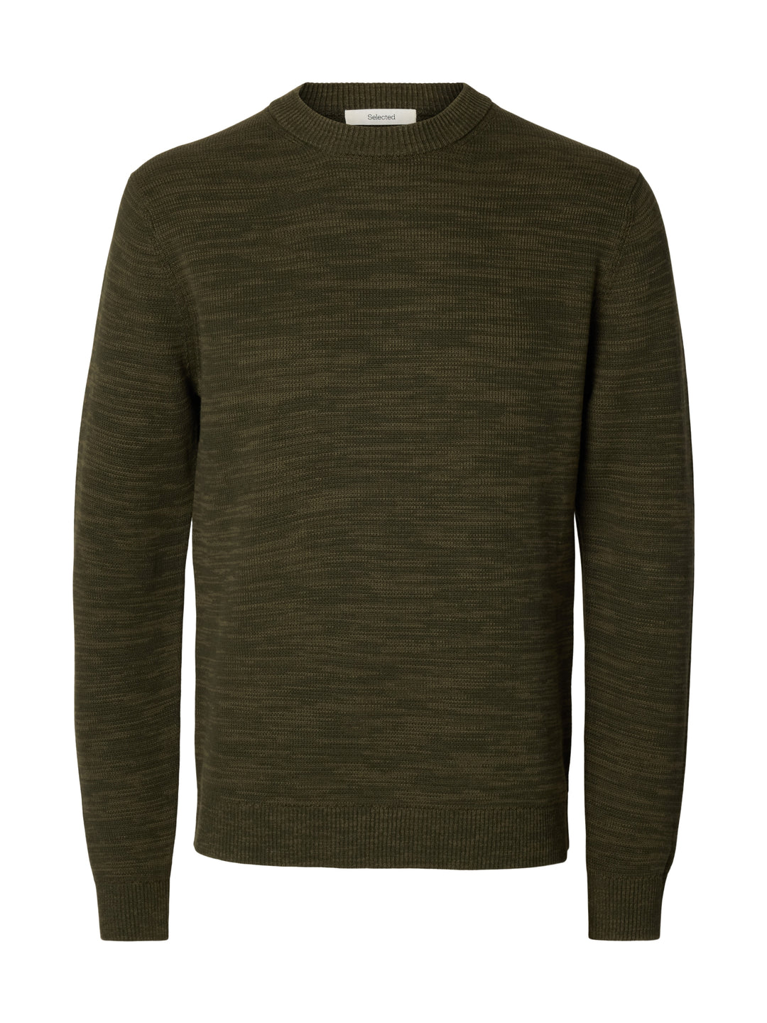 SLMDANE LS KNIT REG STRUC CREW NECK, Forest Night/Kalamata Twist 178191003 Bild 1
