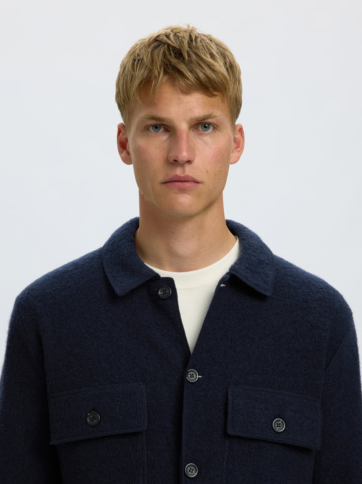 SLMNEALY LS KNIT WORKWEAR CARDIGAN, Sky Captain 186839 Bild 6