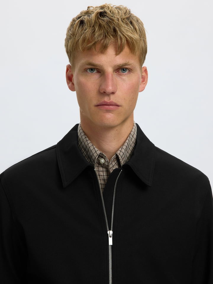 SLMREGULAR FINN ZIP JACKET NOOS, Black 179099 Bild 5