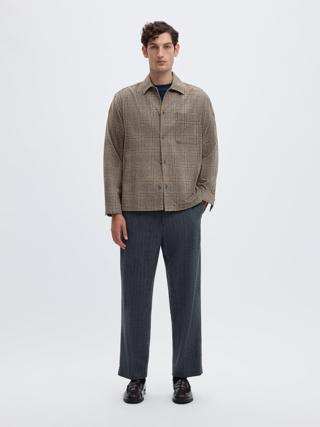 SLMRLXSVEND WT CHECK WOOL BLEND LIG, Delicioso/Mix 180751001 Bild 5