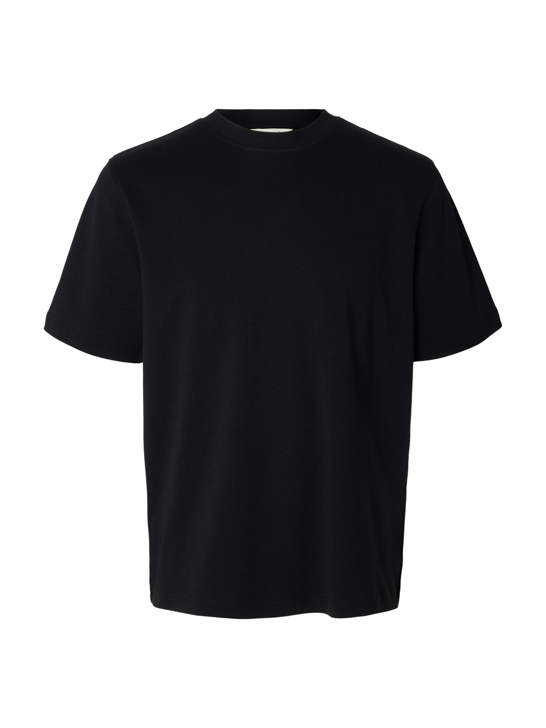 SLMTAJ MID WGT PEACH SS O-NECK TEE, Black 179099 Bild 1