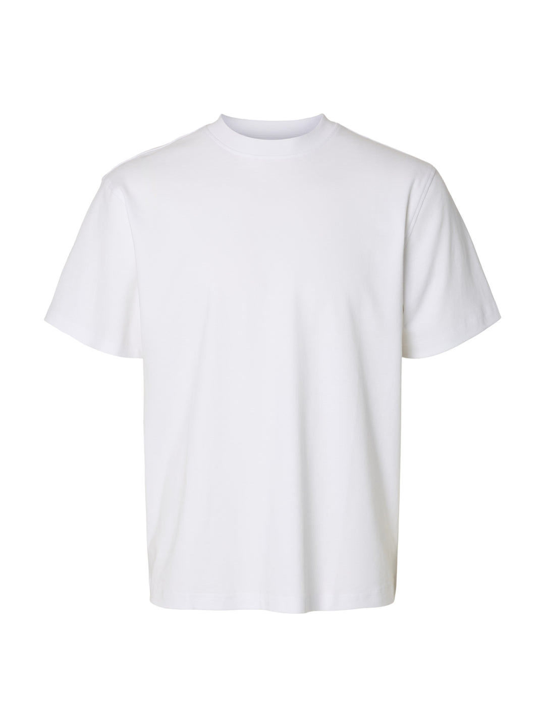 SLMTAJ MID WGT PEACH SS O-NECK TEE, Bright White 179651 Bild 1