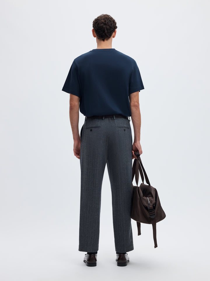 SLMTAJ MID WGT PEACH SS O-NECK TEE, Sky Captain 186839 Bild 3