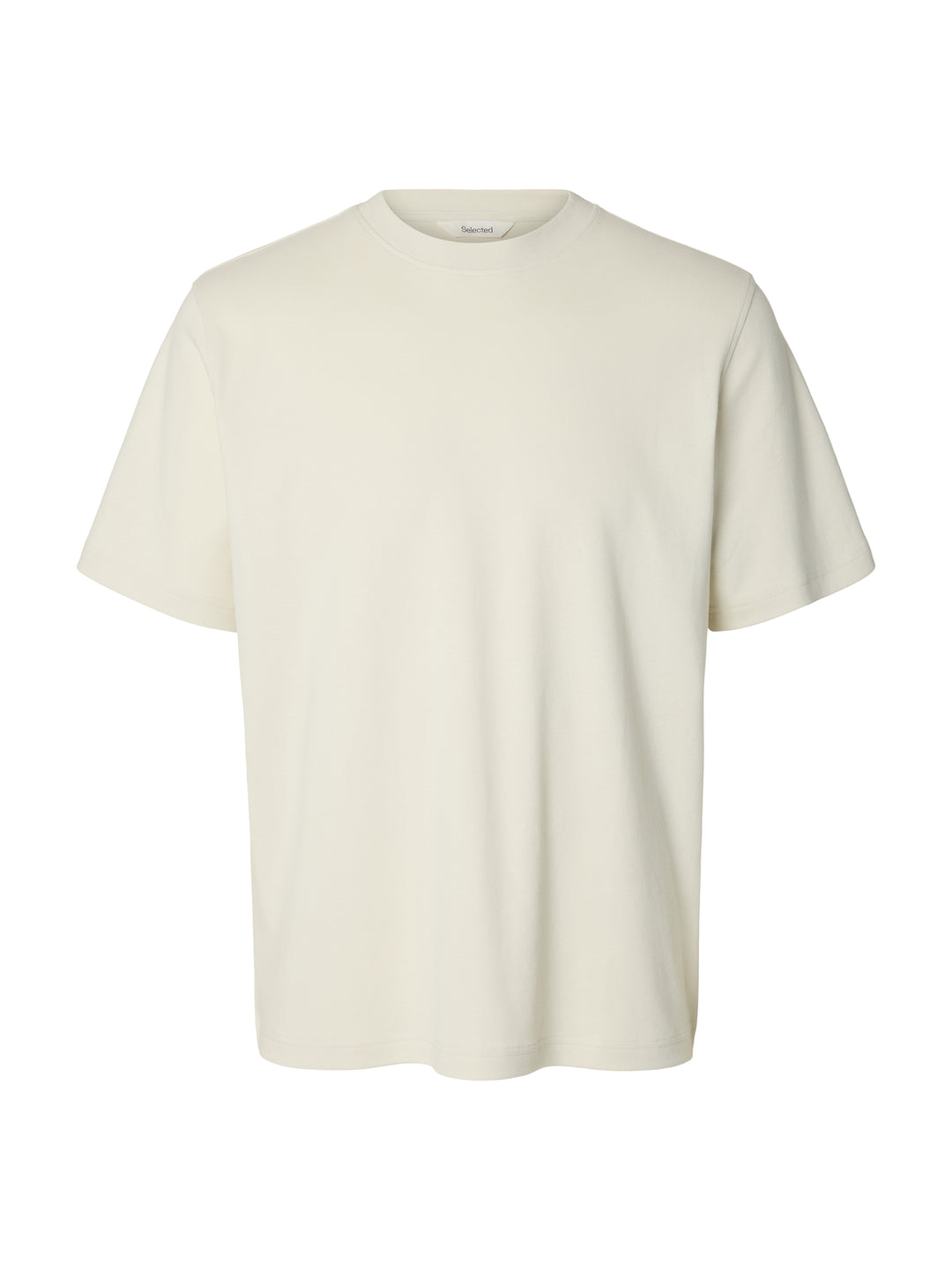 SLMTAJ MID WGT PEACH SS O-NECK TEE, Silver Birch 187118 Bild 1