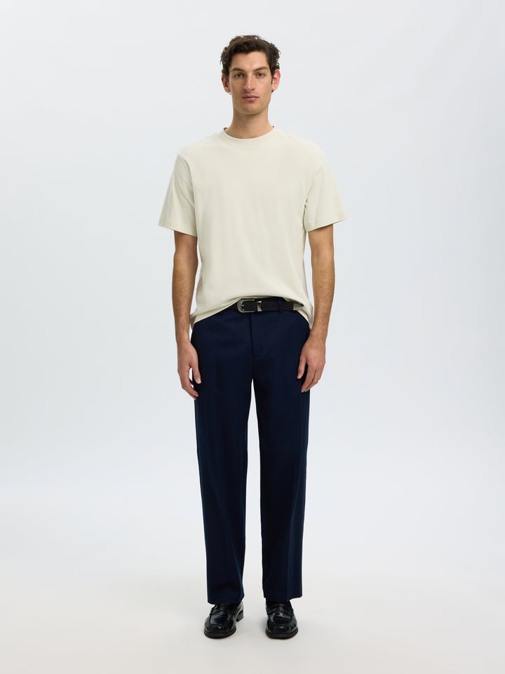 SLMTAJ MID WGT PEACH SS O-NECK TEE, Silver Birch 187118 Bild 3