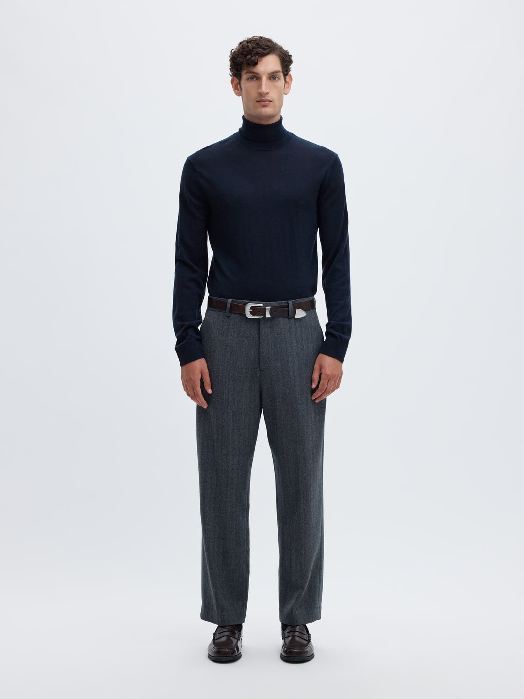 SLMTRAY LS KNIT MERINO ROLL NECK NO, Navy Blazer 178814 Bild 3