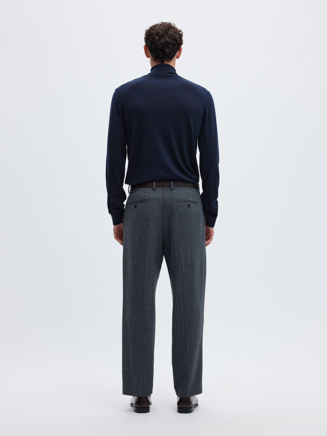 SLMTRAY LS KNIT MERINO ROLL NECK NO, Navy Blazer 178814 Bild 4