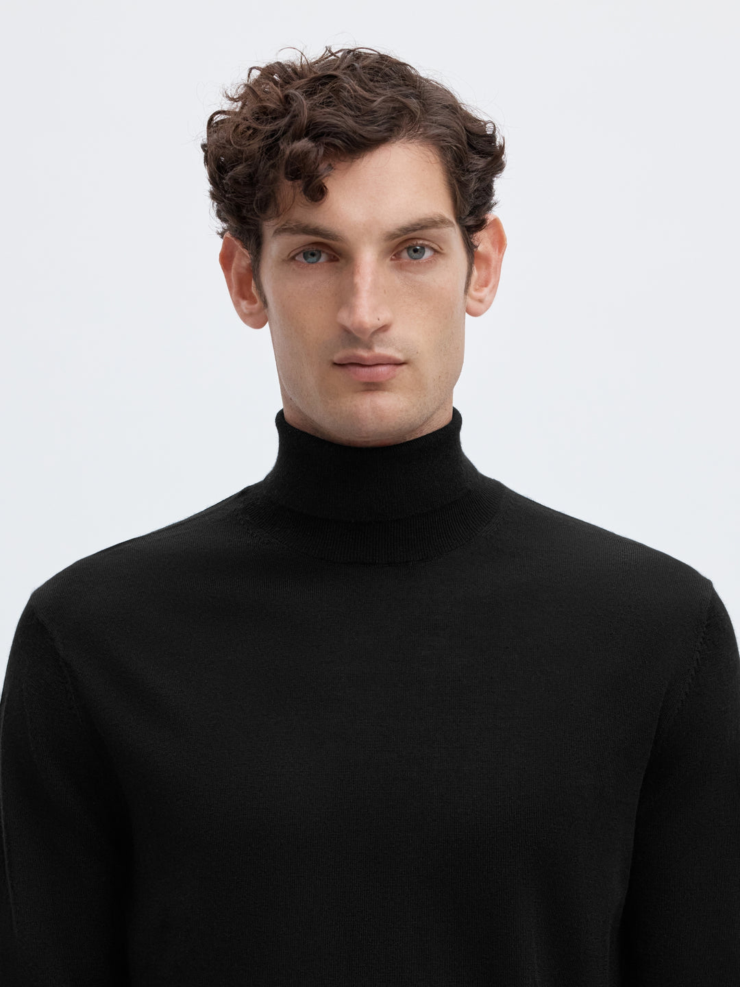 SLMTRAY LS KNIT MERINO ROLL NECK NO, Black 179099 Bild 5