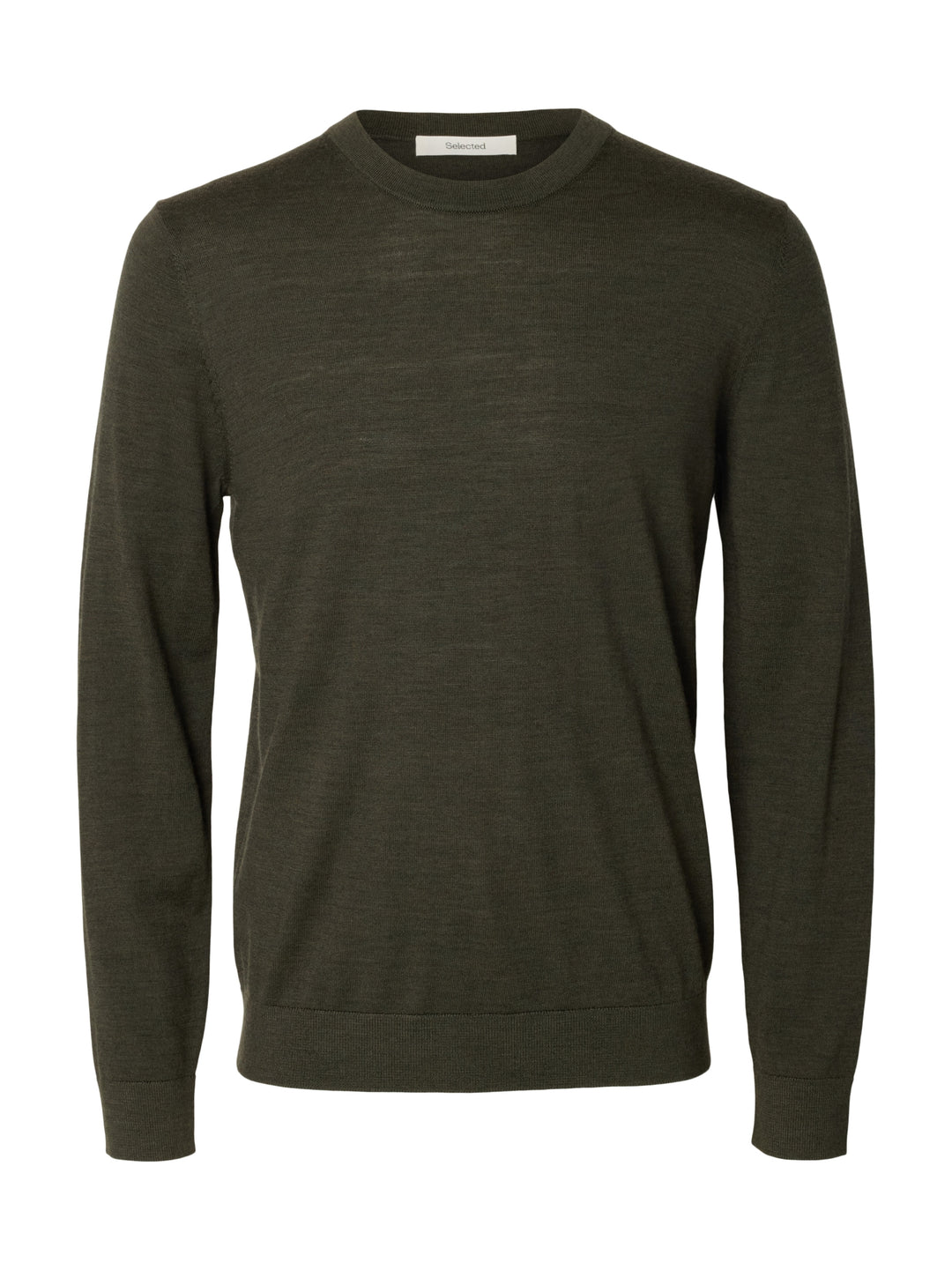 SLMTRAY LS KNIT REG MERINO CREW NOO, Forest Night 178191 Bild 1