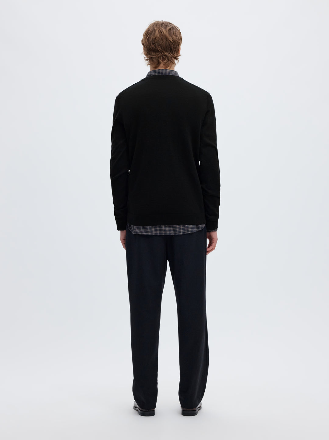 SLMTRAY LS KNIT REG MERINO CREW NOO, Black 179099 Bild 3