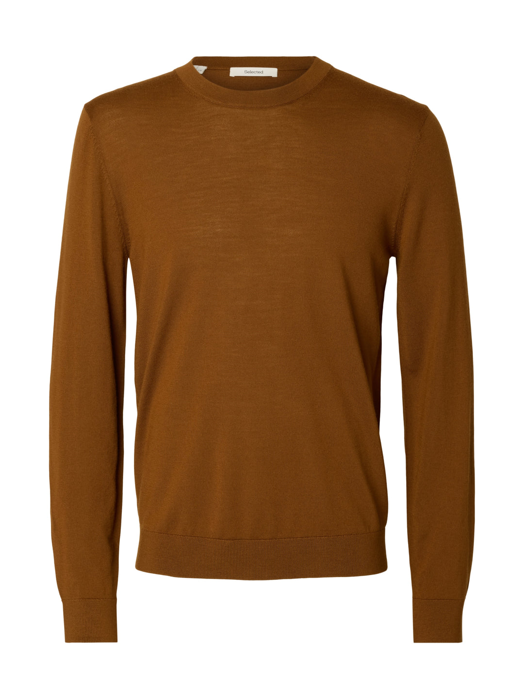 SLMTRAY LS KNIT REG MERINO CREW NOO, Monks Robe 186645 Bild 1