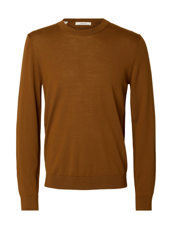 SLMTRAY LS KNIT REG MERINO CREW NOO, Monks Robe 186645 Bild 1