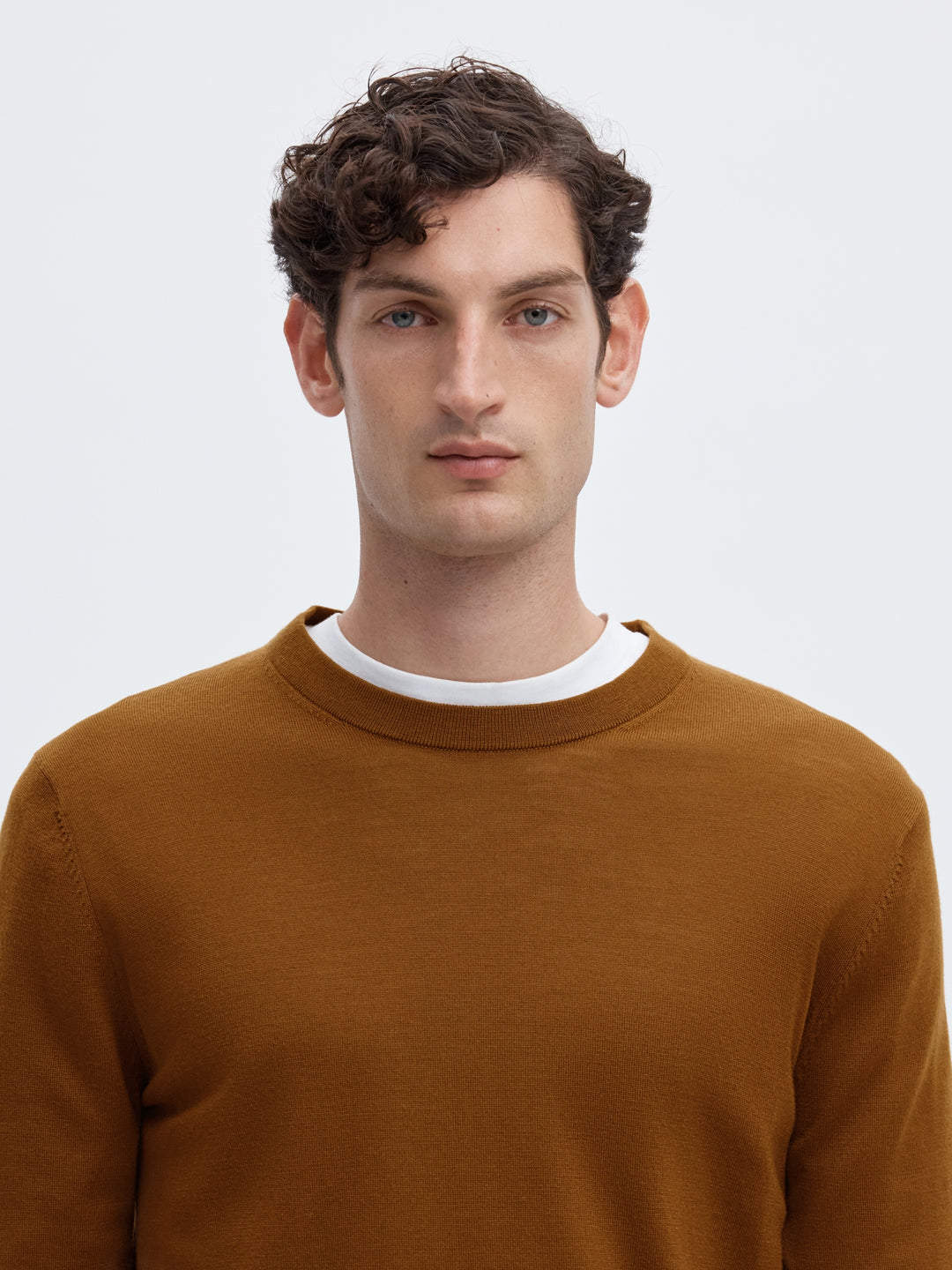 SLMTRAY LS KNIT REG MERINO CREW NOO, Monks Robe 186645 Bild 3