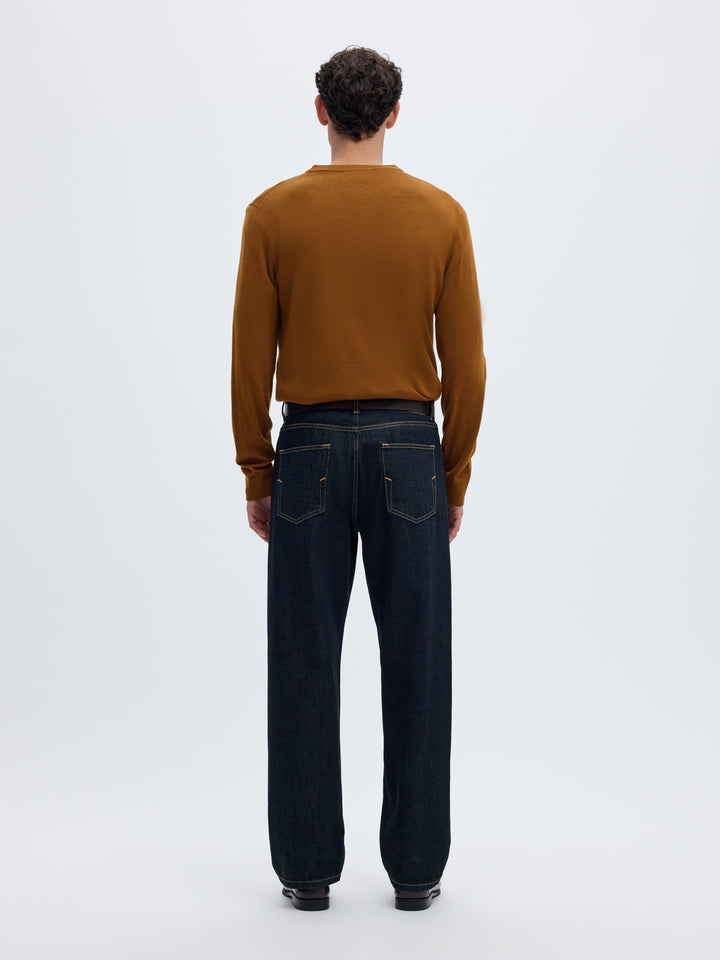 SLMTRAY LS KNIT REG MERINO CREW NOO, Monks Robe 186645 Bild 4