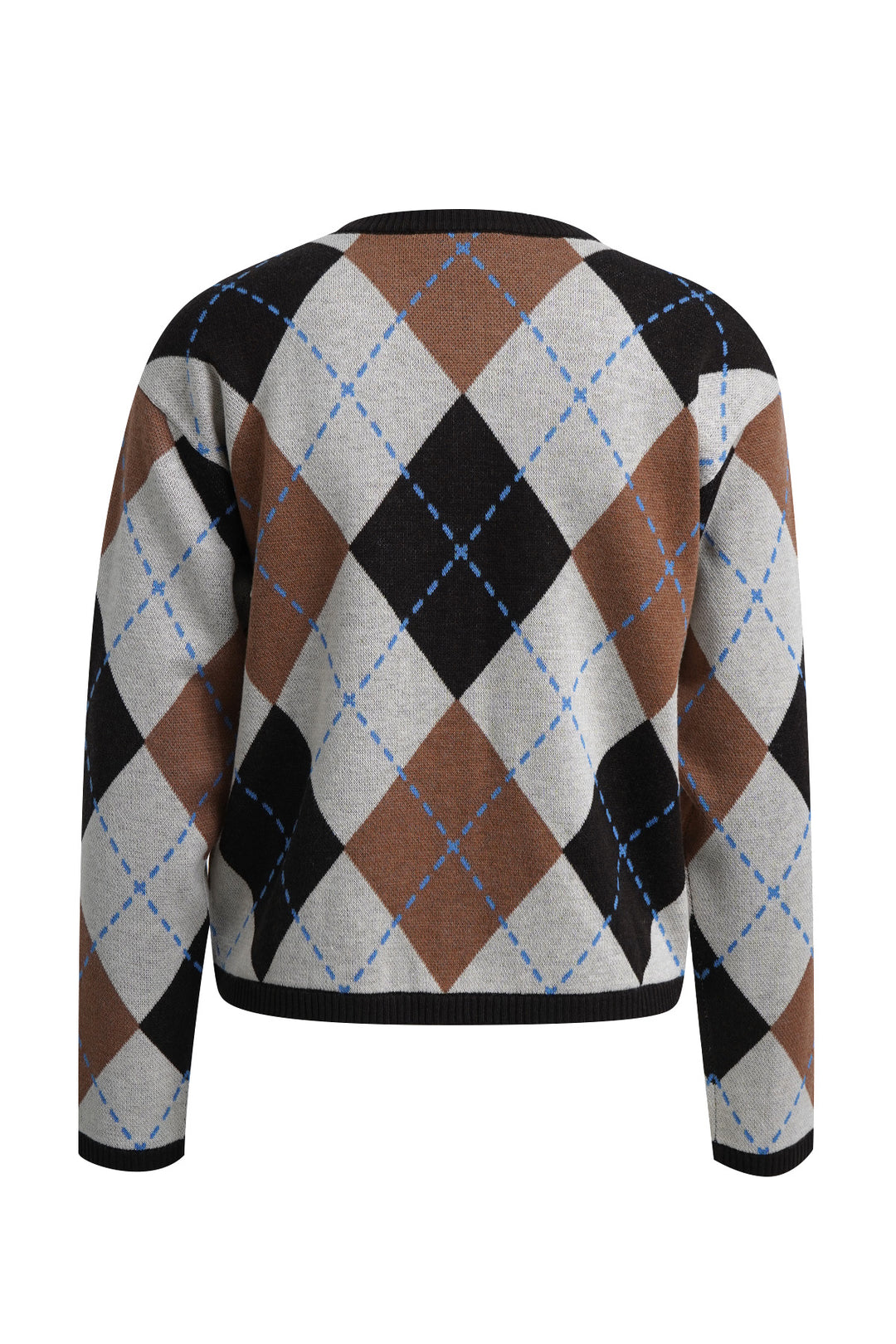 ARGYLE BUTTON CARDIGAN, SAND PRINT 1103 Bild 6