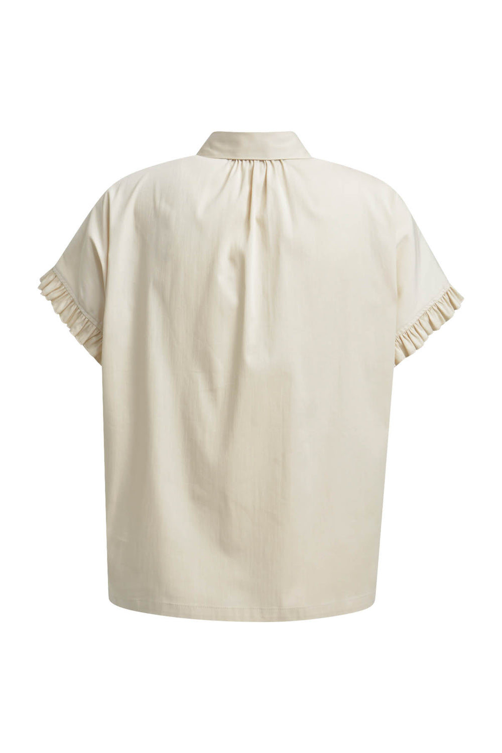BLOUSE WITH RUFFLE SLV, BEIGE 102 Bild 2