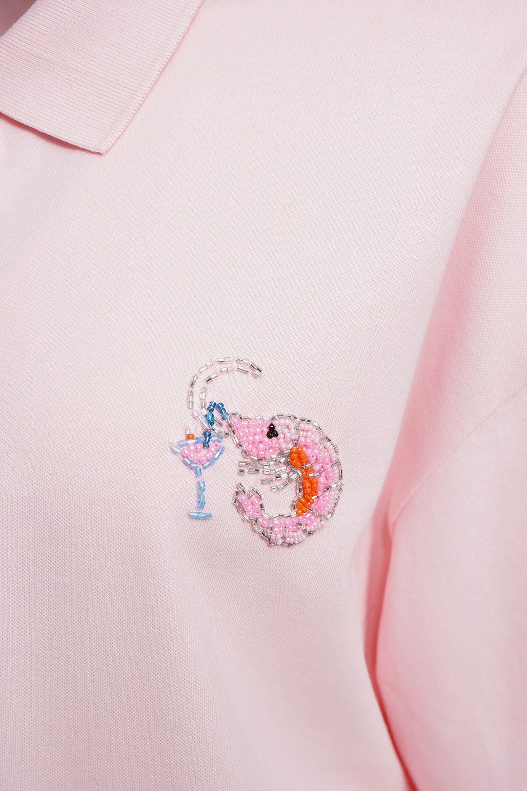 BOXY CROPPED POLO T-SHIRT, POWDER ROS� 403 Bild 3