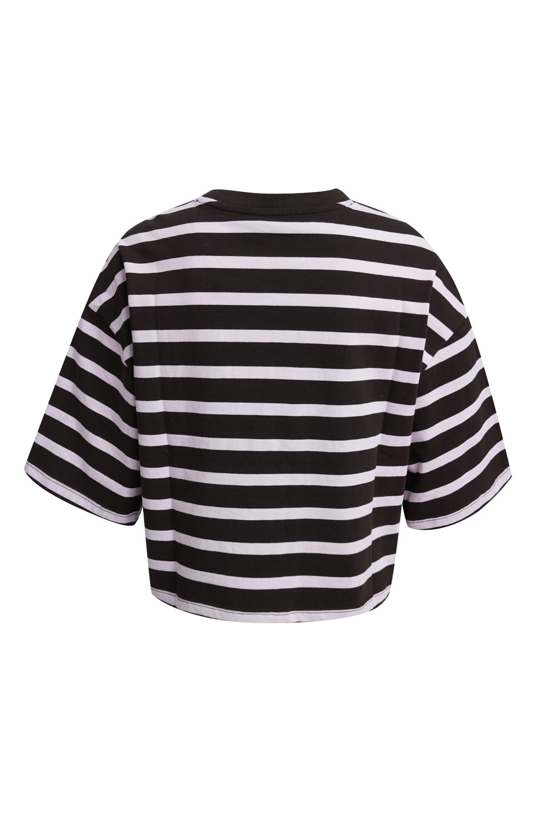 BOXY CROPPED T-SHIRT ANAGRAM STRIPE, DARK CHOC 913 Bild 6