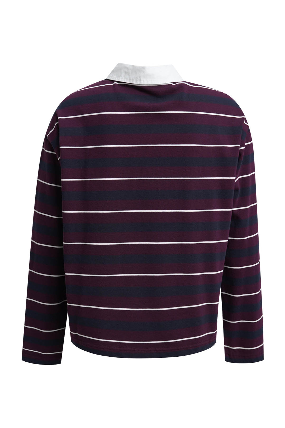 BOXY RUGBY LONGSLEEVE MULTISTRIPED, PLUM 508 Bild 6