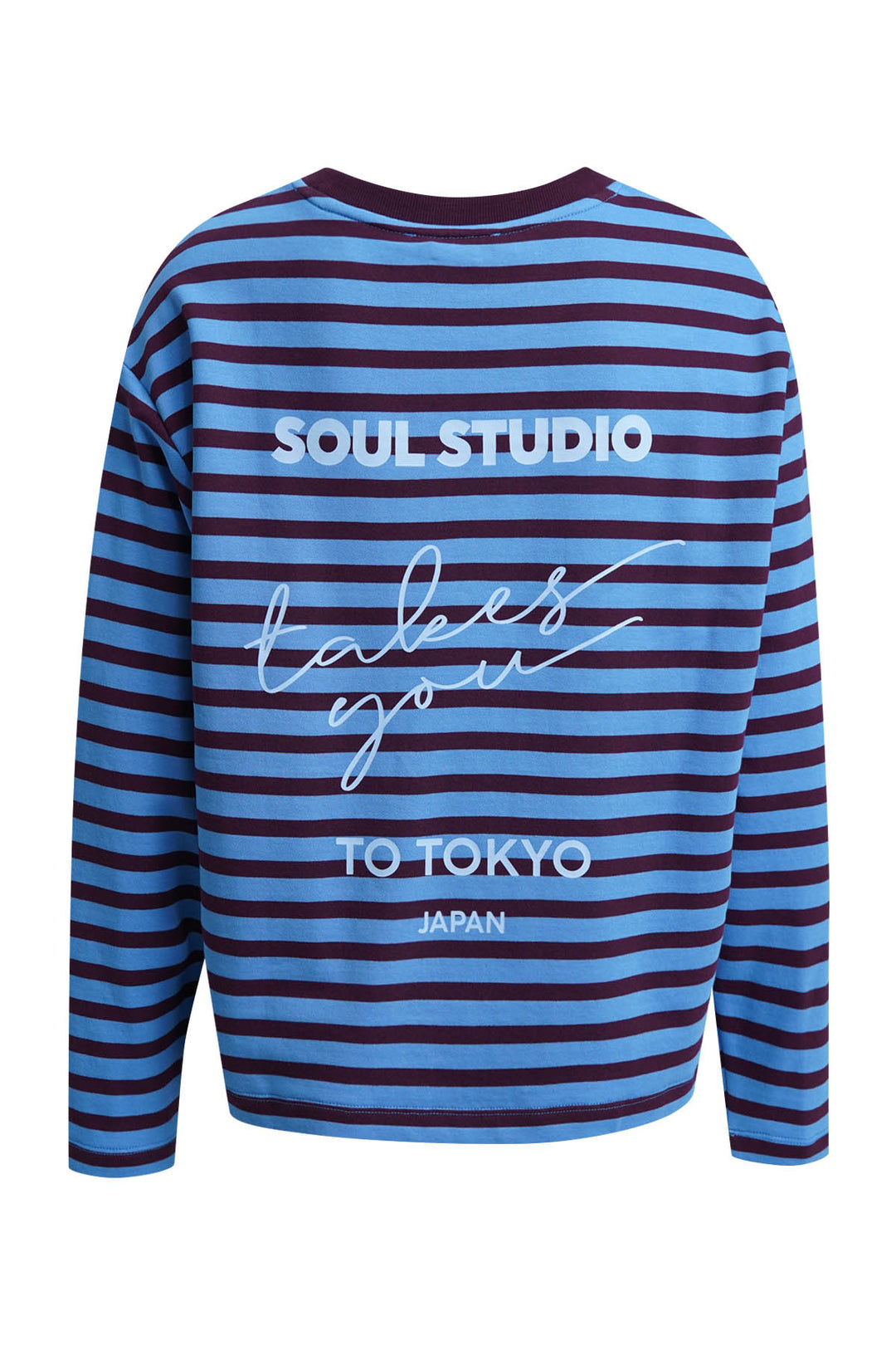 BOXY SWEATSHIRT SOUL STUDIO STRIPE, SAPHIRE 611 Bild 6