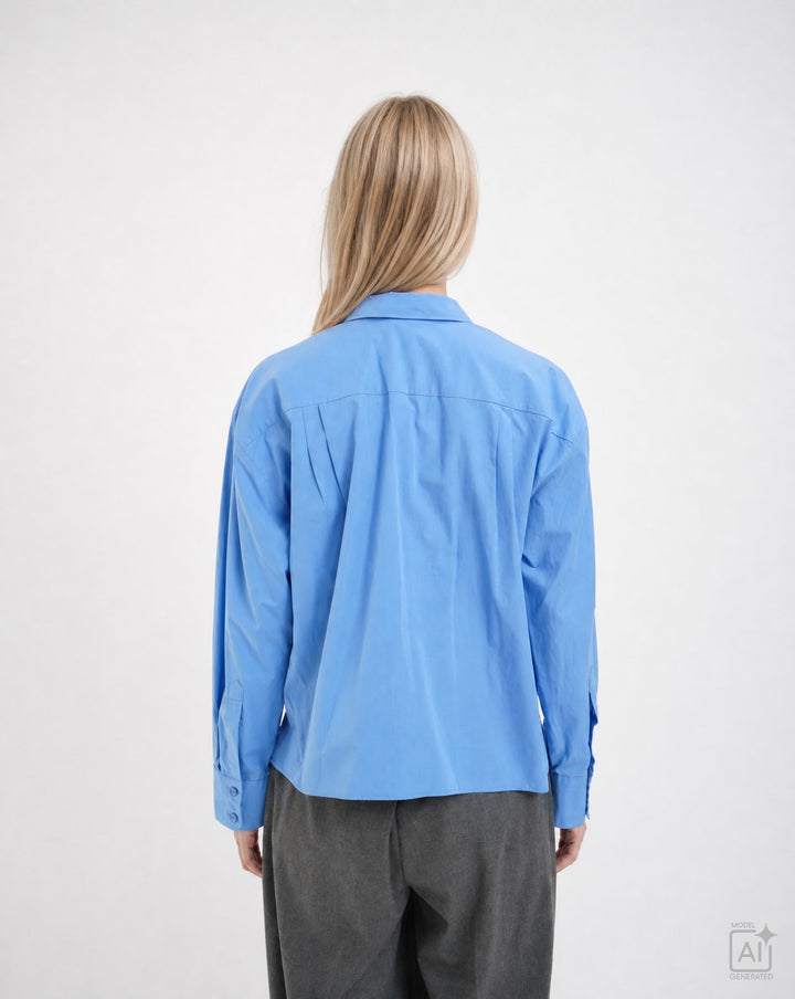 CASUAL SHIRT COLLAR BLOUSE, SAPHIRE 611 Bild 2