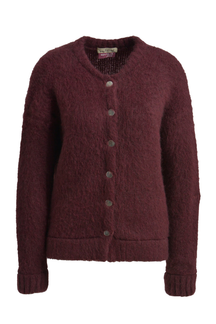 HAIRY KNIT BOMBER, BORDEAUX 413 Bild 1