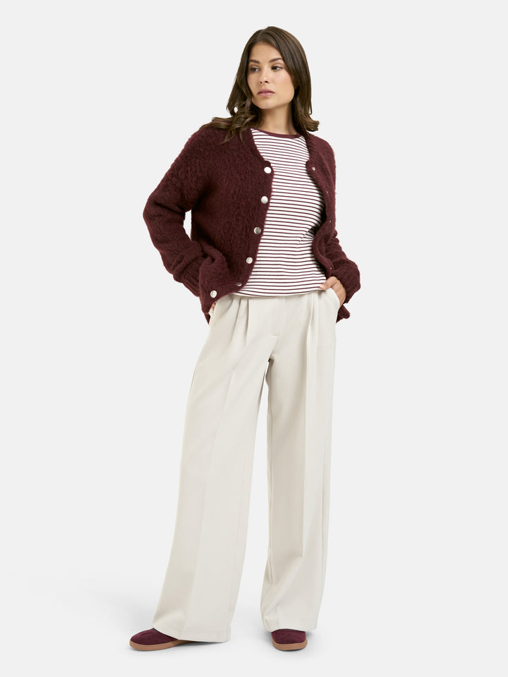 HAIRY KNIT BOMBER, BORDEAUX 413 Bild 5