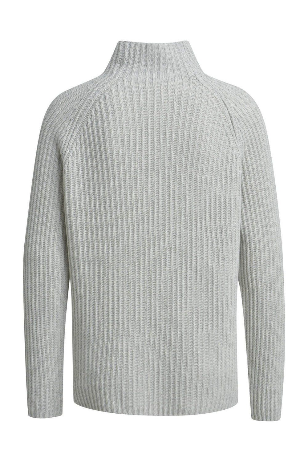 HIGH COLLAR RAGLAN RIB PULLOVER, SILVER GREY MELANGE 811 Bild 2
