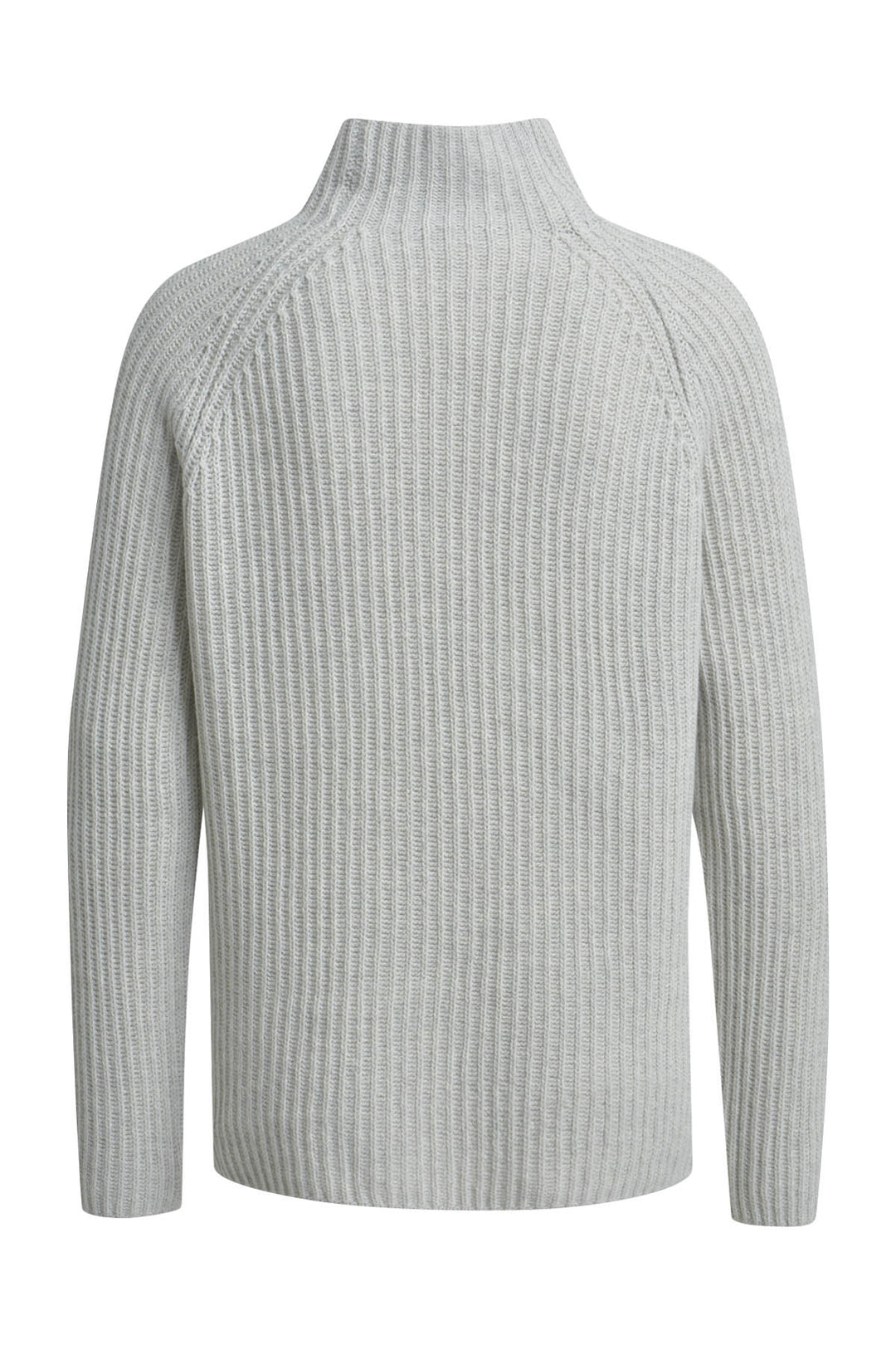 HIGH COLLAR RAGLAN RIB PULLOVER, SILVER GREY MELANGE 811 Bild 2