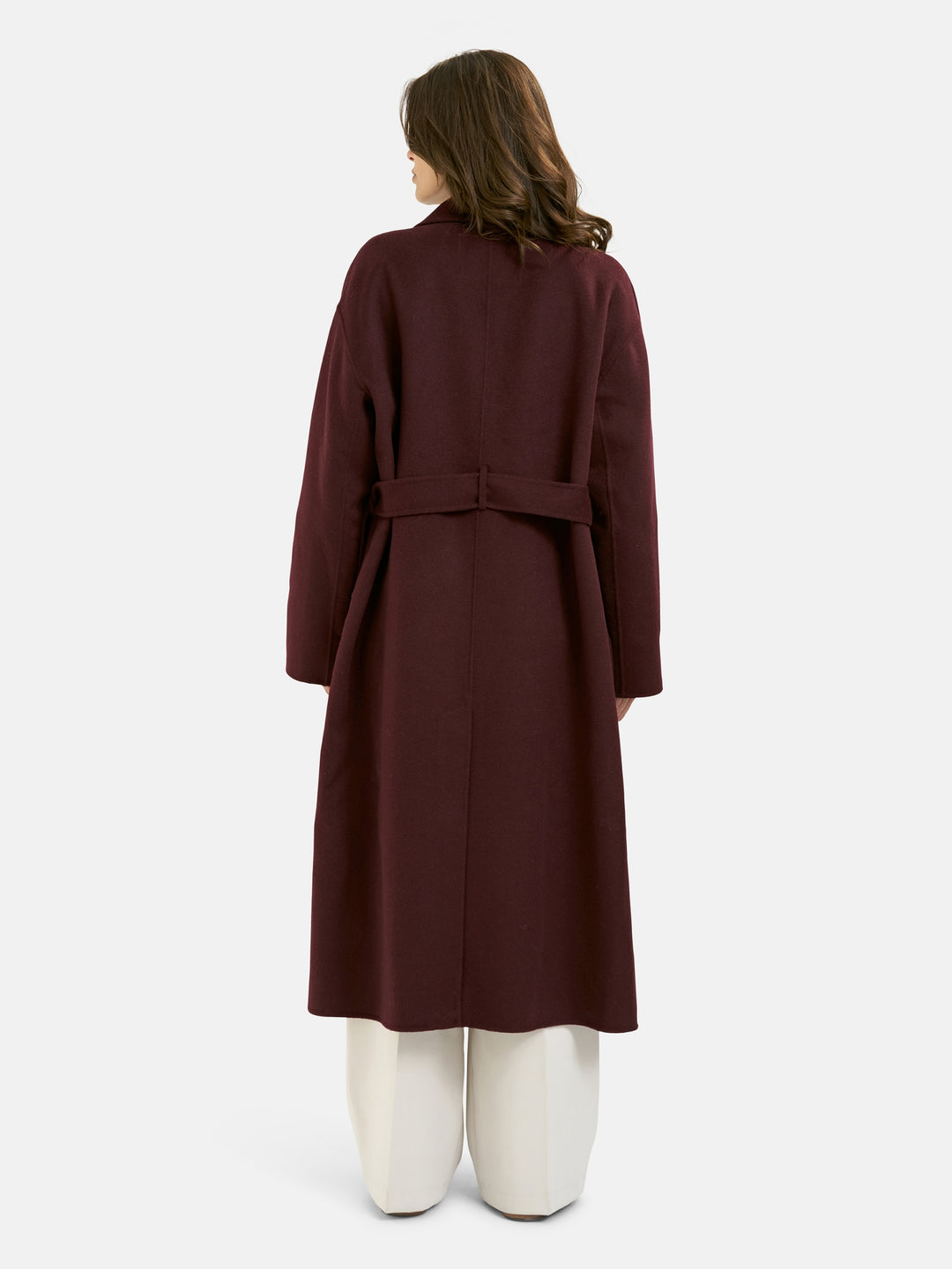 LONG WOOL BLENDED COAT, PLUM 508 Bild 3