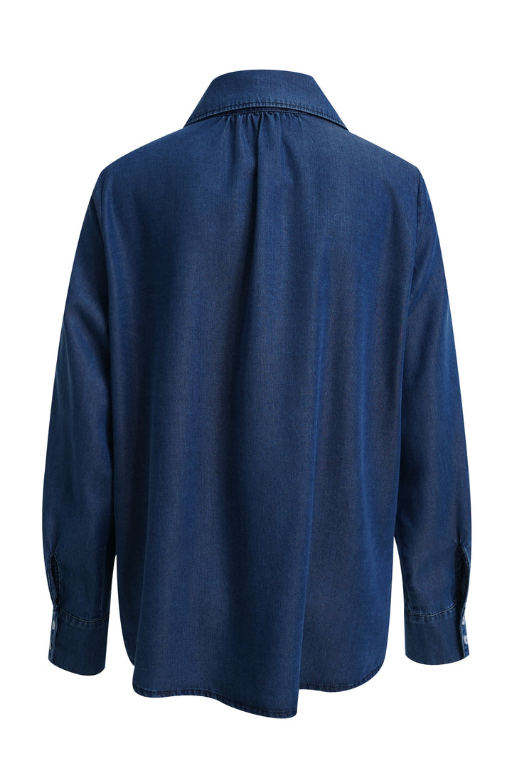LYOCELL DENIM BLOUSE SCARF COLLAR, DENIM 649 Bild 6