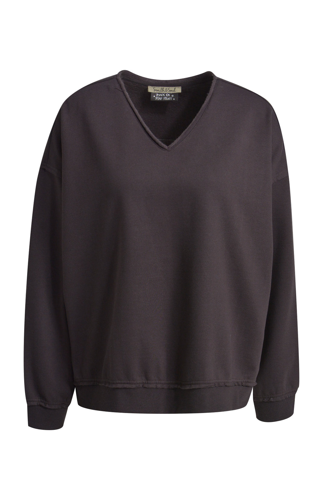OVERSIZE SWEATSHIRT OPEN EDGES VN, CHOCO 903 Bild 1