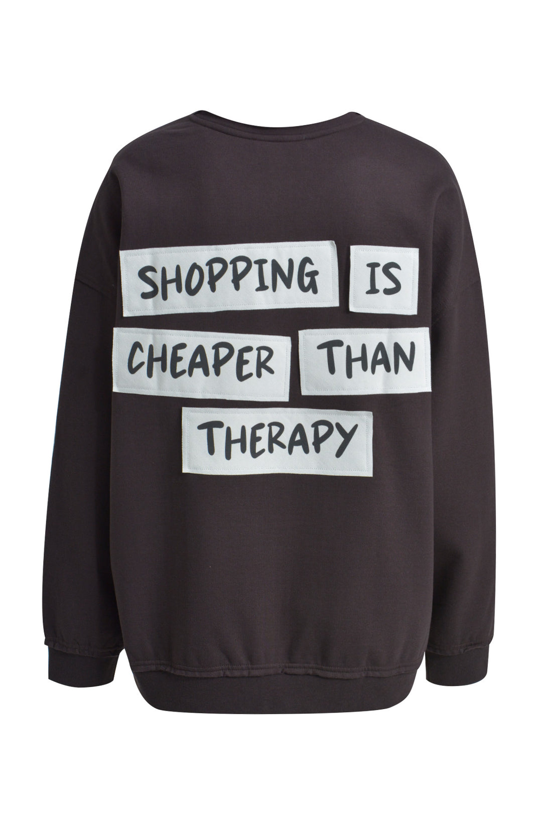 OVERSIZE SWEATSHIRT OPEN EDGES VN, CHOCO 903 Bild 2