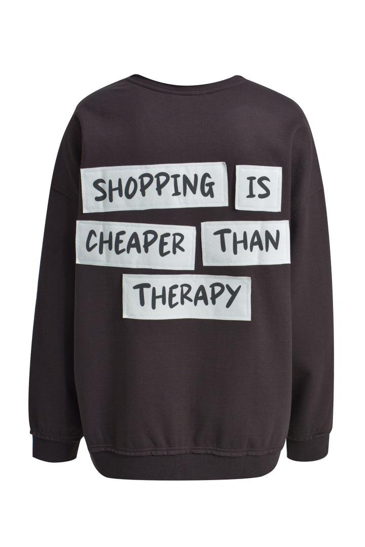 OVERSIZE SWEATSHIRT OPEN EDGES VN, CHOCO 903 Bild 2
