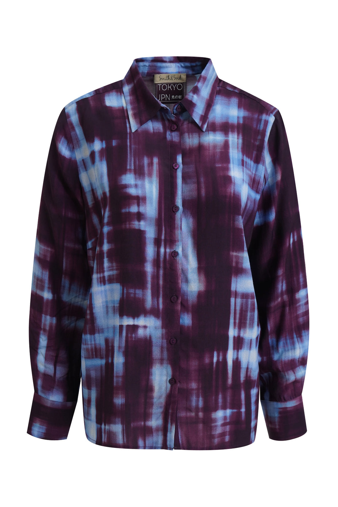 PRINTED SHIRT COLLAR BLOUSE, SAPHIRE PRINT 1611 Bild 5