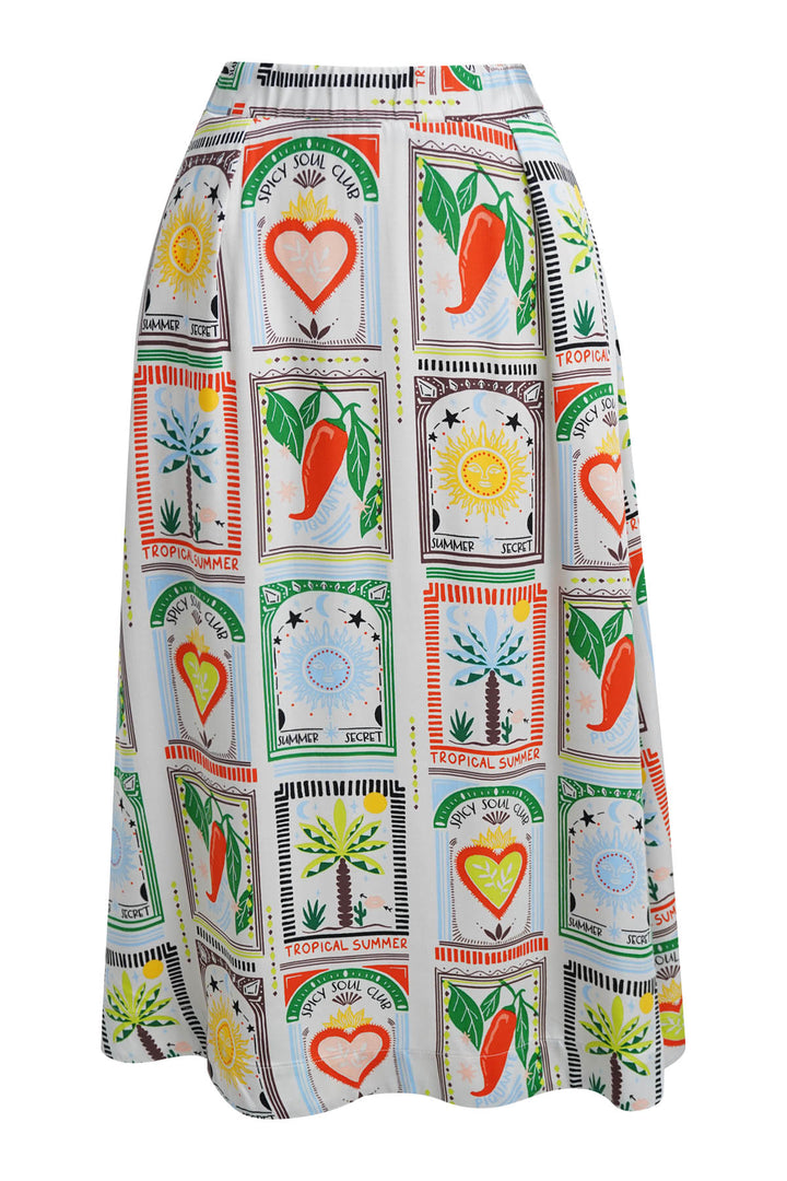 PRINTED SKIRT, CHILI PRINT 1449 Bild 1
