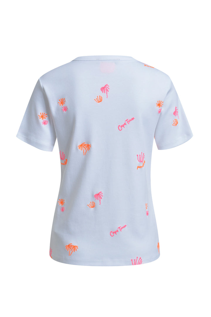 REGULAR INTERLOCK T-SHIRT EMBROIDER, WHITE 100 Bild 2