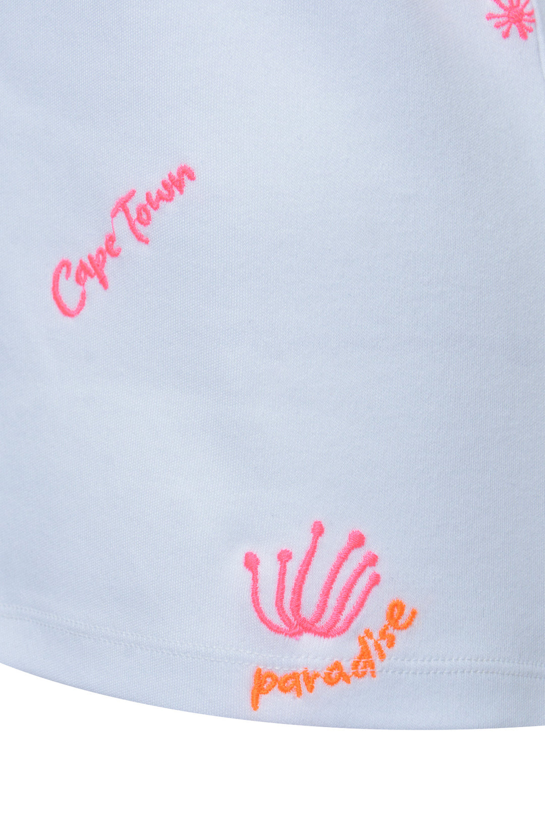 REGULAR INTERLOCK T-SHIRT EMBROIDER, WHITE 100 Bild 3