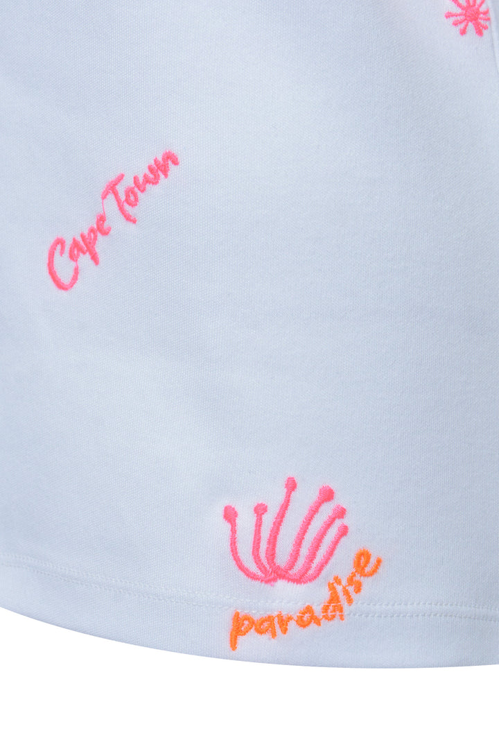 REGULAR INTERLOCK T-SHIRT EMBROIDER, WHITE 100 Bild 3