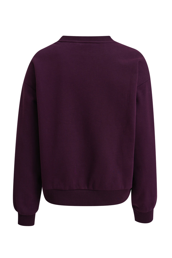 RELAXED COLLEGE SWEATSHIRT, PLUM 508 Bild 6