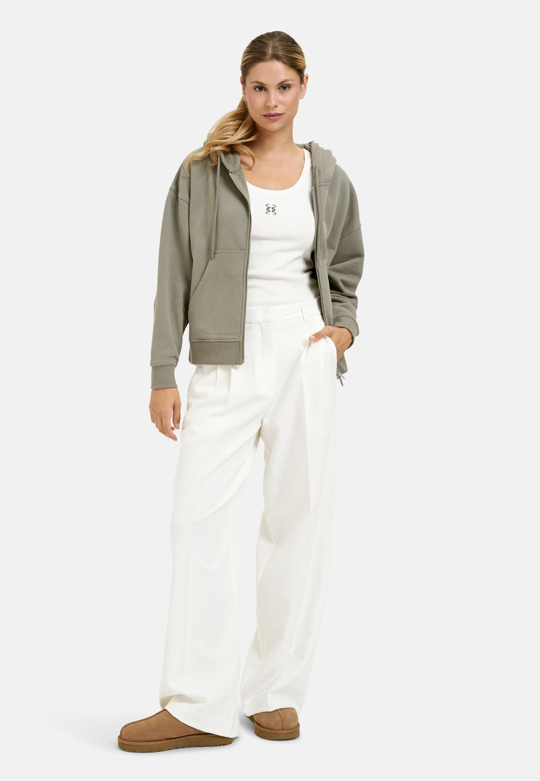 RELAXED SWEATJACKET SOUL STUDIO, KHAKI 709 Bild 5