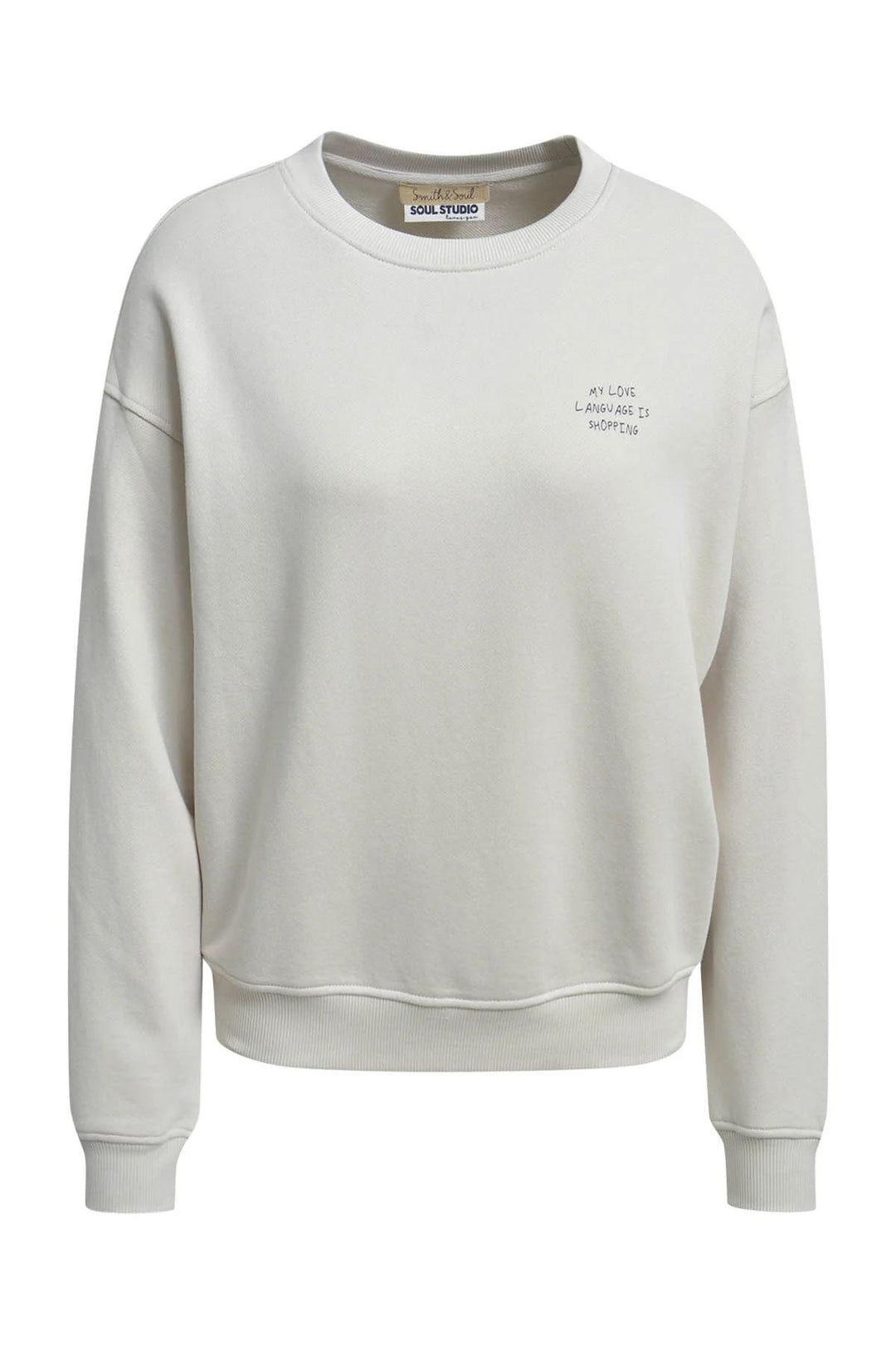 RELAXED SWEATSHIRT BACKPRINT, SAND 103 Bild 5